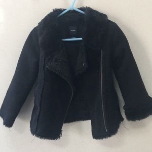 Faux suede cozy Moto jacket